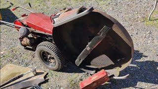 Old Gravely Brush Hogs. Balance Blade & Remove Gear Box Part 2.