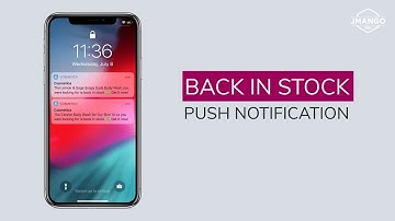 Back-in-stock push notifications