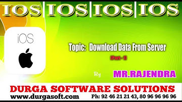 IOS || Download Data From Server part -  1