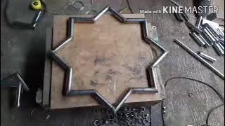 Cara Membuat ornamen bintang delapan...