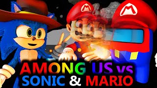 Among Us Airship Vs Sonic & Mario Rtx Challenge Official Cartoon Minecraft Animation Life