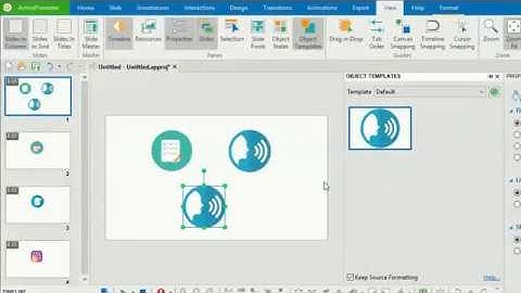 Creating and Using Object Template - ActivePresenter
