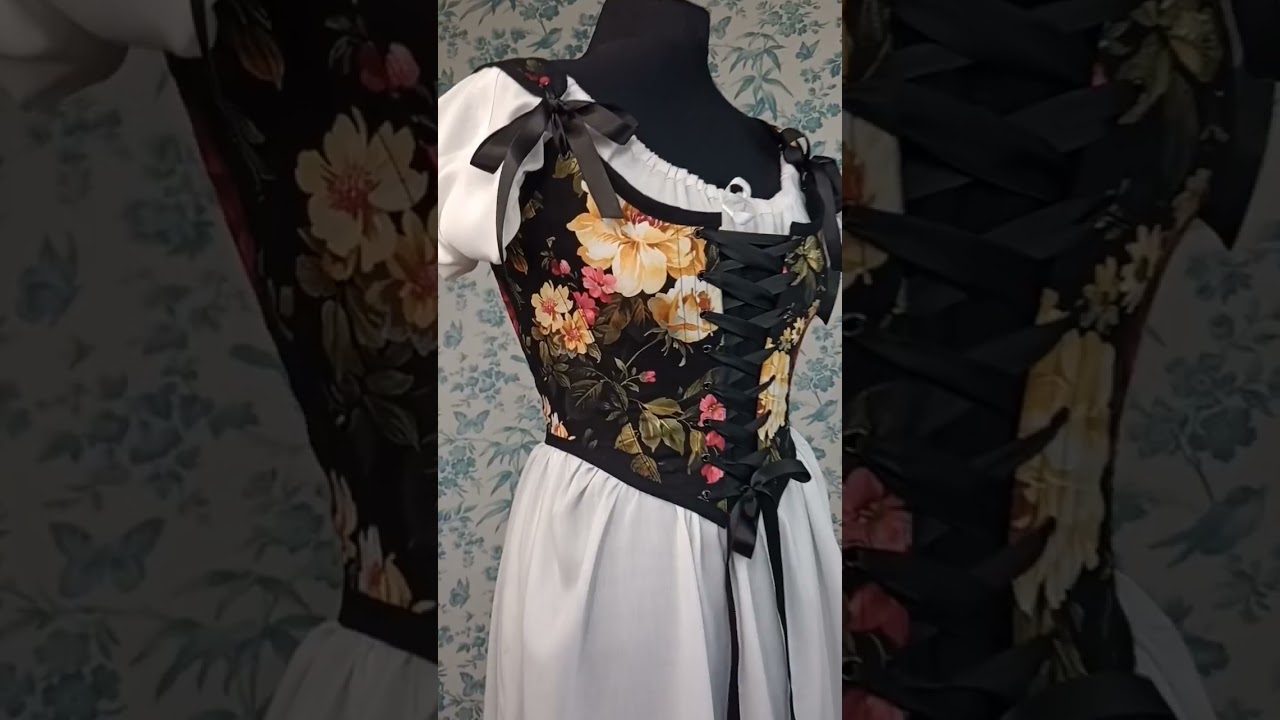 Sewing A Black Stays Corset Gothic Cottagecore 