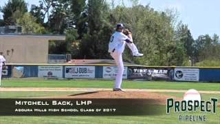 Mitchell Sack, Lhp, Agoura Hills High School, Pitching Mechanics At 200 Fps