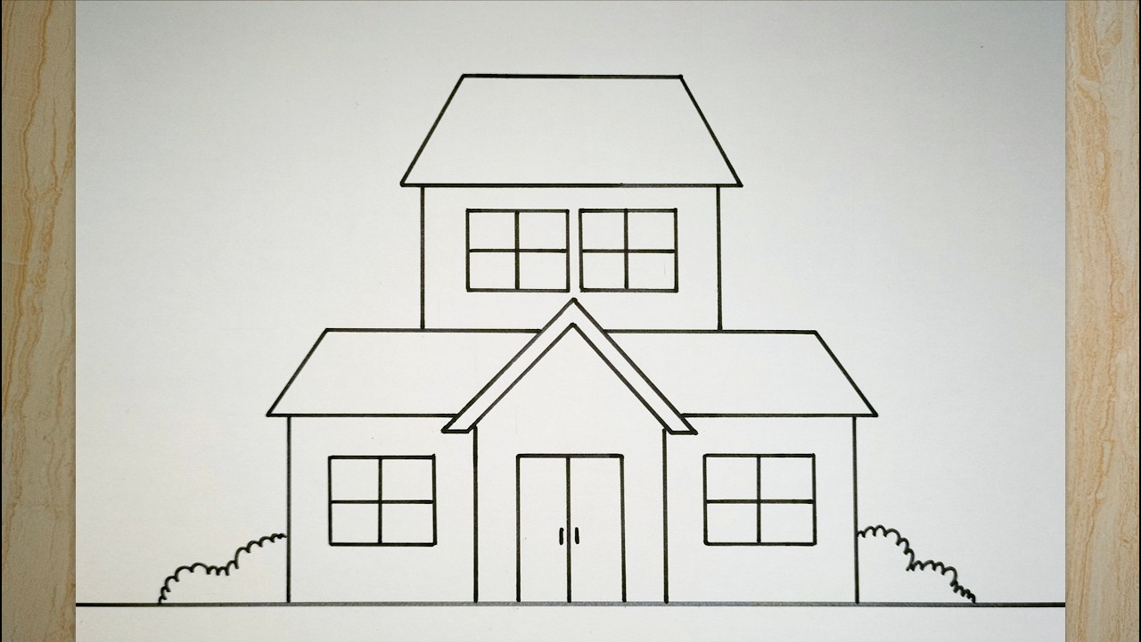 Рисуем красивый дом