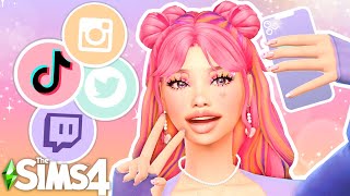 Recreating ICONIC SOCIAL MEDIA PLATFORMS as characters in the Sims 4!!💌| CAS