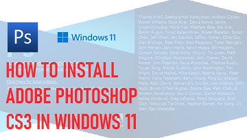 How to install Adobe Photoshop CS3 on Windows 11