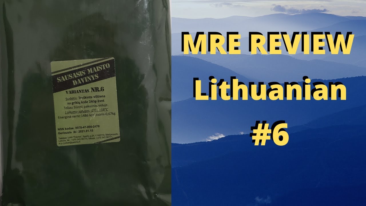 MRE Review Lithuanian Menu #6 - YouTube