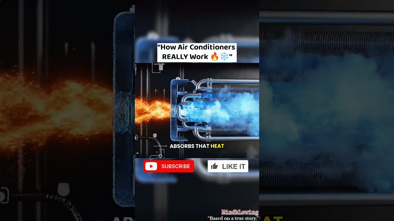 Your AC doesn’t make cold air… it moves heat. Here’s how. ❄️🔥