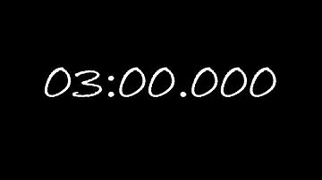 3 minutes/180 seconds timer/countdown/counter
