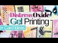 Gel Printing For Cards With Distress Oxide Ink