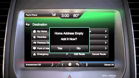 SYNC® with MyLincoln Touch™: Navigation - Setting MyHome | Lincoln How-to Video