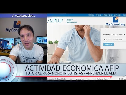 Como dar de ALTA una Actividad Economica AFIP - monotributistas para Tutorial