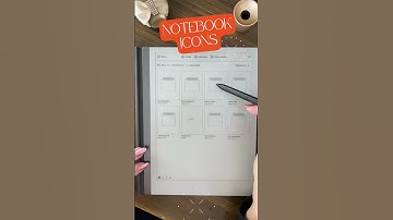 Decide which NOTEBOOK ICON you want on your reMarkable2 #remarkable2 #notetakingtips