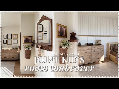 ROOM MAKEOVER! split toddler + baby nursery room transformation! gender neutral + teddy bear theme thumbnail