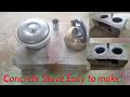 Concrete stove is easy to make