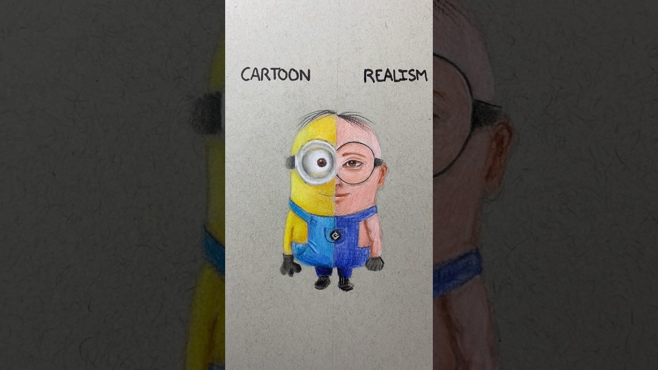 Drawing a minion, realism version 