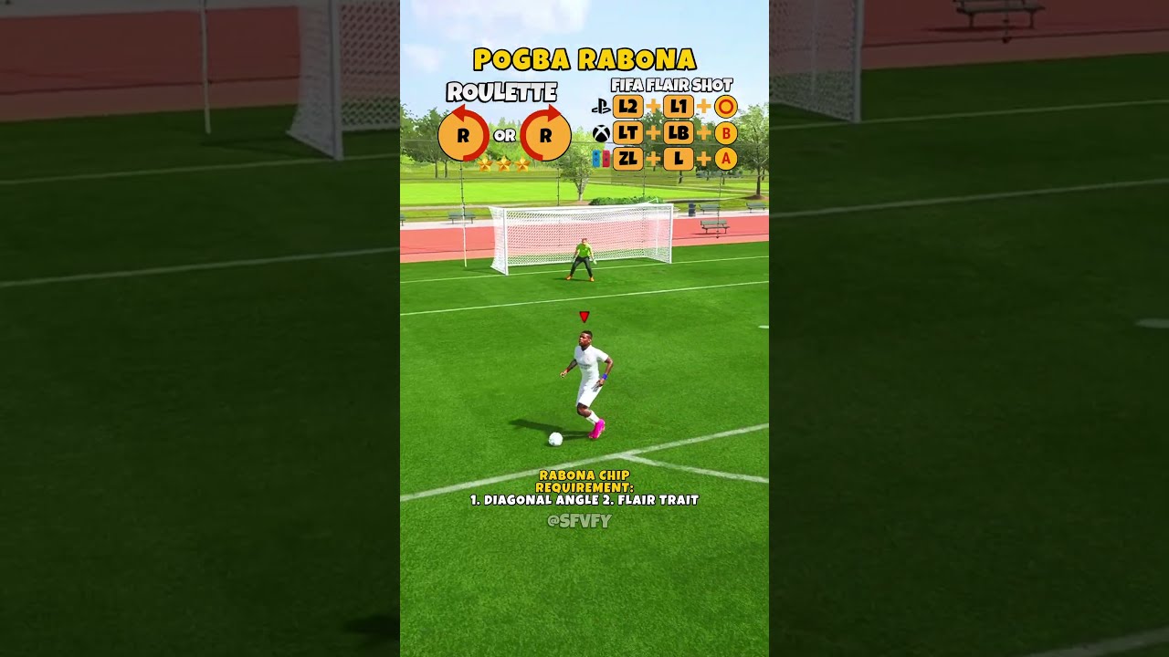 How To Do Rabona Chip Shot FIFA Flair Shots