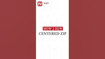 How to Sew Centered Zip | Sewing Center Zip | Pattern Making | NIMT #nimt #patternmaking #fashion