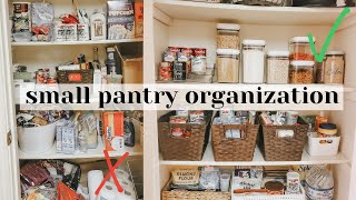 Small Pantry Organization | Before & After