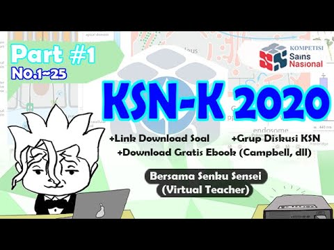 Pembahasan Soal KSN-K Biologi SMA 2020 Nomor 1 sampai 25 [Lvl#4-5] (Bersama Senku Sensei V-Teacher)