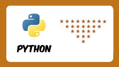 Printing Stars "*" in Triangle Shape | Inverse Pyramid | Python Pattern Program