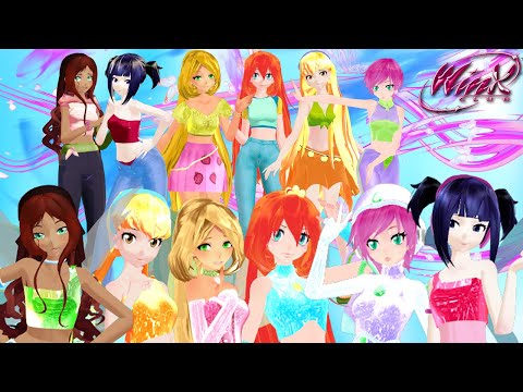 [MMD] Magic Winx Transformations (Season 1 outfits)