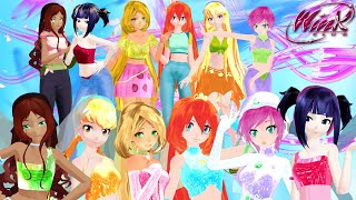 [MMD] Magic Winx Transformations (Season 1 outfits)