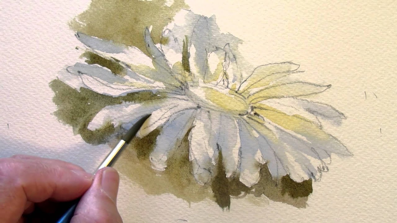 Draw + Paint a Daisy in Watercolour – Surely Simple