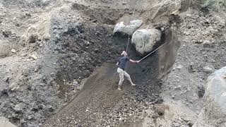 stupid action..!!! how to collapse a very dangerous cliff