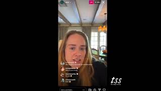 Adele says "i love Taylor Swift" on instagram live. #Adele #Adele30 #TaylorSwift #Shorts