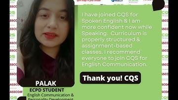 English Communication & Personality Development Student Feedback | CQS Training, Janakpuri