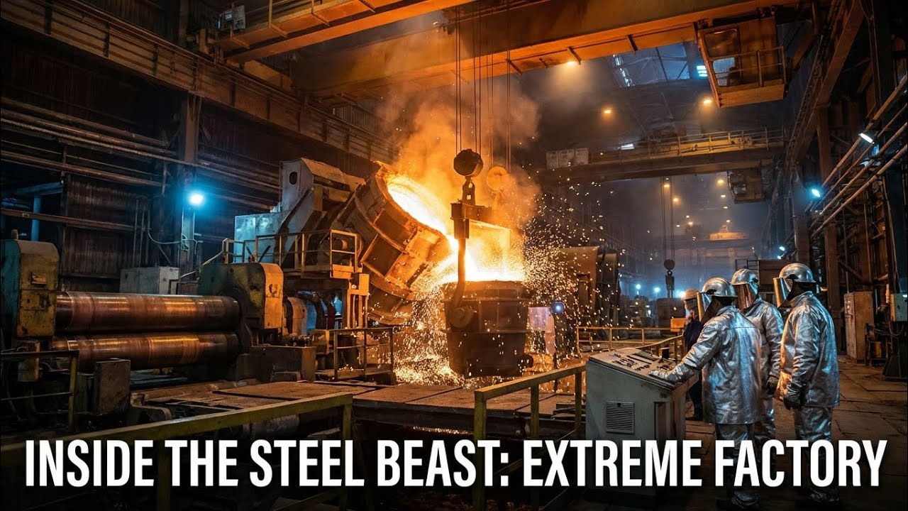 Inside a Modern Steel Factory — Step by Step Process - YouTube