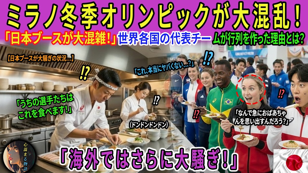 ミラノ2026オリンピック会場が騒然！世界各国の代表選手たちが日本のパビリオン前に行列を作った決定的な理由。