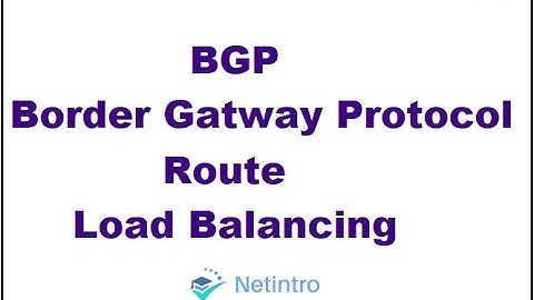 BGP Route Load Balancing