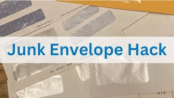 Cover your junk envelopes fast / This hack will work for all window shapes and sizes