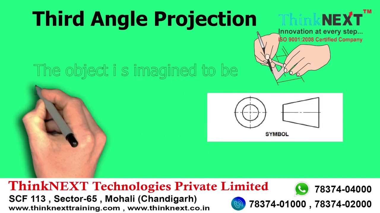 First Angle VS Third Angle Projection || ThinkNEXT Technologies Private ...