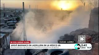 Ardió barranco en la ladrillera en la México 68