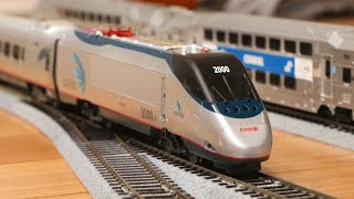 Amtrak HO Scale Acela Express Train Unboxing