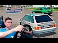 Выгнал ОПЕРСКУЮ четырку после долгого простоя - CITY CAR DRIVING с РУЛЕМ!!