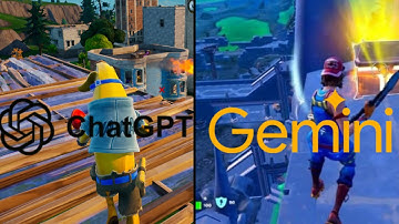 ChatGPT vs Gemini Make FORTNITE From Scratch  (No code and no game engine)