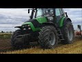 DEUTZ--FAHR AGROTRON 130 & PŁUG UNIA IBIS XLS