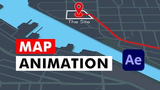 Animated Location Map in After Effects 📍