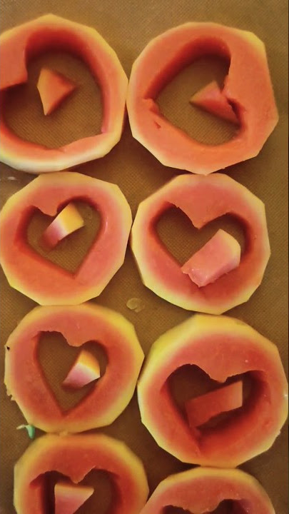 papaya heart #shorts #papaya #fruitcutting