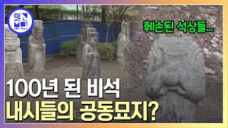 초안산 곳곳에 파묻혀 있는 비석의 정체, 알고 보니 조선시대 내시들의 공동묘지?
