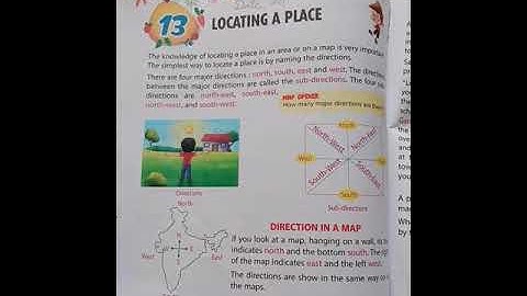 Class 3 Sub Evs lesson 13 Locating a place