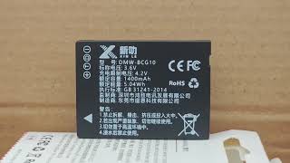 Replacement camera battery for PANASONIC DMW-BCG10E DMW-BCG10