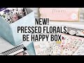 NEW! Happy Planner Pressed Florals Be Happy Box!! | Unboxing and Flip Through!