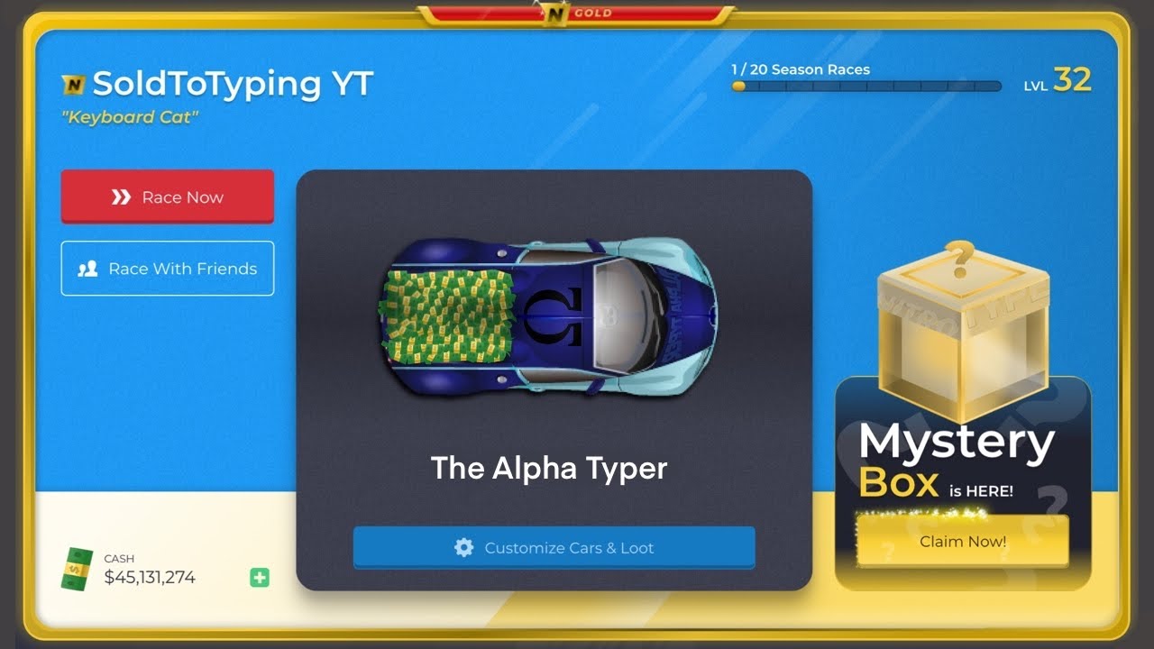 Nitro Type - Race Car Typing - Educators Technology