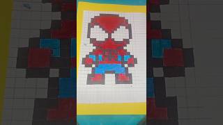 🕷️ DIY Spider-Man Pixel Art Wall Decor ❤️💙